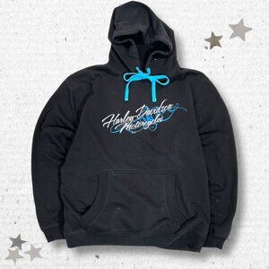 Y2K Harley Davidson Women’s Black Hoodie